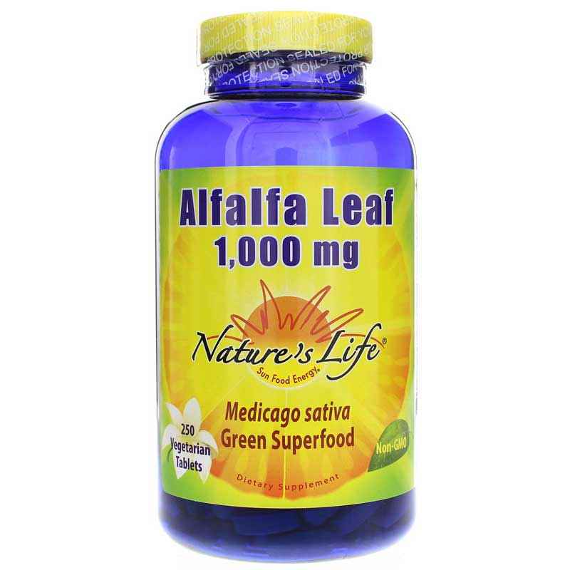 Alfalfa Leaf 1,000 Mg, Nature's Life